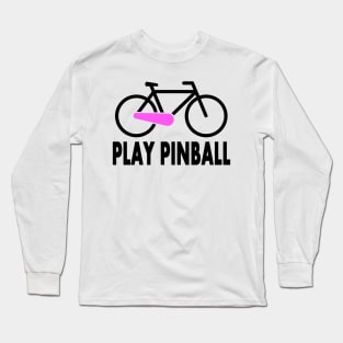 Bicycle Pinball black/pink Long Sleeve T-Shirt